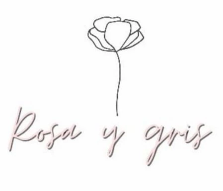 Rosa y gris