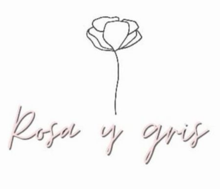 Rosa y gris