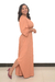 Vestido longo transpassado - comprar online