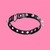 Coleira Bondage Choker com Coração e Pinos