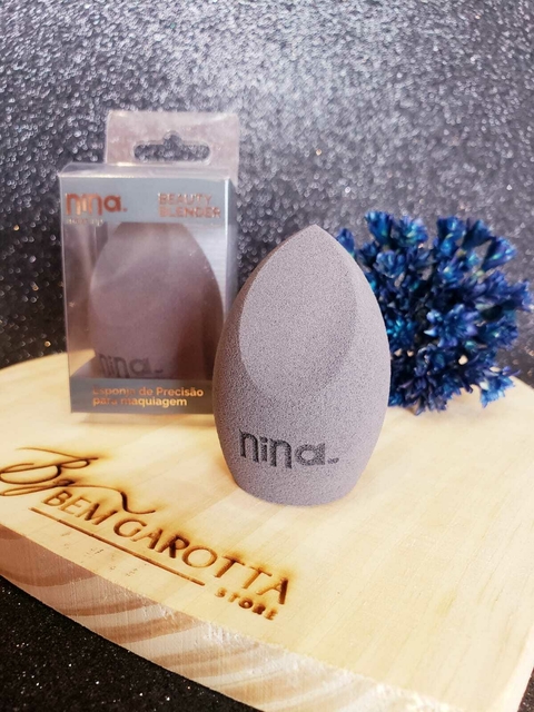 Esponja beauty blender cinza Nina Make Up - comprar online