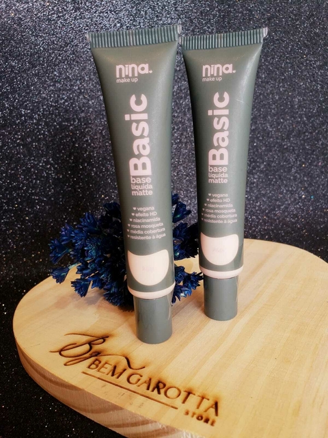 Base líquida Basic cor 1 Nina Make Up - comprar online