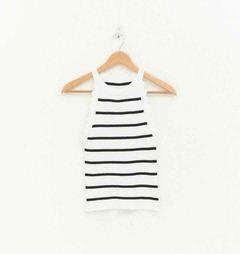 Musculosa rayada de hilo - Mariana Ropa Informal