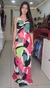 Vestido longo estampado