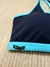 Top preto com azul mailen na internet