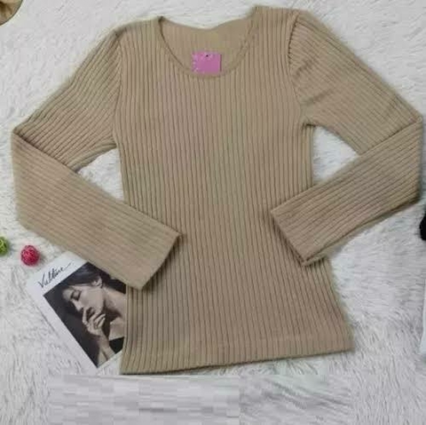 Blusa termica canelada - comprar online