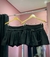 Short saia plissado