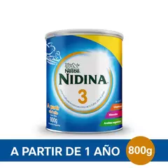 Leche infantil en polvo NIDINA 3