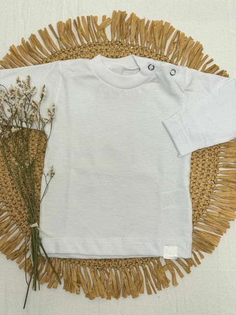 REMERA CLASICA MINIBB BLANCA