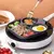 Frigideira Antiaderente Com 3 Divisórias Fritar Ovo Bacon Carne Frango Lanche M - 4Real Imports