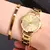 2 pçs conjunto relógio de luxo feminino simples dial oco cinta moda pulseira o - comprar online