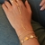 Pulseira Dourada Malha Texturizada na internet
