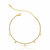 Pulseira Dourada Riviera Delicada Coins - Good Twings