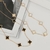 Colar Dourado 7 Trevos Aço inoxidável