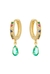 Brinco Dourado Argola Crav. Colorida Ping. Turmalina - Good Twings