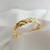 Bracelete Dourado Amassado Ajustável - Good Twings