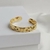 Bracelete Dourado Amassado Ajustável - comprar online