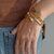 Anel Dourado Elos Liso Ajustável - Good Twings