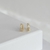Brinco Dourado Argolinhas Cravejada PP