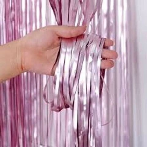 Imagem do Cortina Metalizada de Estrelas 1m x 2m para Decoração de Festa