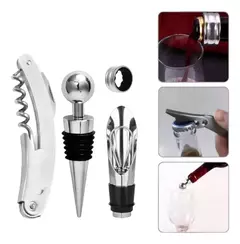 Ideal Regalos Set Kit Accesorios Para Vino 4 Piezas En Caja - JHUMAX