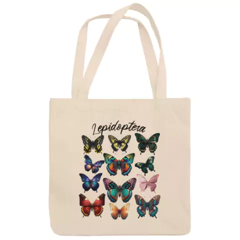 Ecobag Algodão Cru Natureza Borboletas Lepidoptera 235S