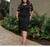 VESTIDO CANELADO PLUS SIZE
