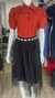 SAIA MIDI TULE - 40/46 Preta - comprar online