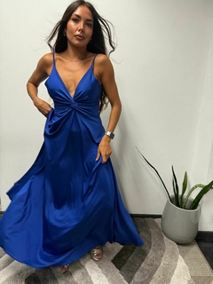 Vestido Azul Francia Lina by Alma - REVIEW