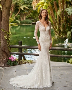 Vestido de Novia Sirena by Rosa Clara con o sin mangas