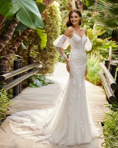 Vestido de Novia Sirena Rosa Clara