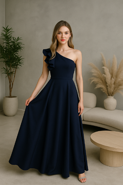 Vestido Pilar Azul Noche by Alma