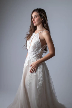 Vestido de Novia AMELIE halter - tienda online