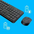 Kit Teclado e Mouse sem fio MK235 Com Conexão USB e Layout ABNT2 Cor Cinza Logitech na internet