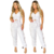 Calça e Blusa conjunto branco c/Botões na internet