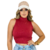 Blusinha com Gola Alta Sem Mangas Vermelha: Red Fashion - Just Jeans