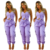 Conjunto de Blusa c/Botão mais Calça Lilas: Estilo Simples - comprar online