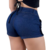 Short Jeans Feminino Cintura Alta Botões Laterais com Lycra - comprar online