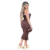 Vestido Feminino Tomara que Caia Marrom Longo - comprar online