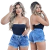 Short Jeans Feminino Cintura Alta e Body Tomara que Caia na internet