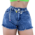 Kit 2 Short Jeans Feminino Cintura Alta Barra Desfiada - Just Jeans