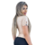 Blusa Feminina Bege com Recortes e Detalhes na Manga - comprar online