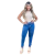 Calça Jeans Feminino Cintura Alta Body Regata Bege
