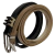 Kit 2 Cintos Femininos Couro sintético Fino: Preto e Bege