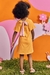 Vestido em meia malha laranja - loja online