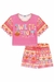Conjunto de Blusa Boxy Over e Shorts em Malha Fresh