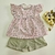 Conjunto Infantil Feminino com desenhos Florais - Novo Estilo Moda Infantil