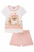 Conjunto em cotton linho e shorts em malha power na internet