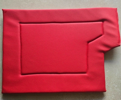 Protetor de fole lona de paraquedas vermelho com recorte 49cm - comprar online