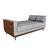 ESTOFADO CAMA MATRIX 3 LUGARES ESTHER LINHO MILLENIUM PALHA/COURINO MARROM L482/F490 - loja online